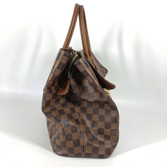 LOUIS VUITTON N41273 Damier Ascot Bag Tote Bag Hand Bag Damier Canvas Brown - Picture 4 of 16